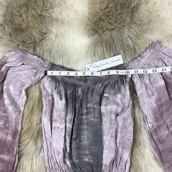 Young Fabulous & Broke Strapless Tie Dye Wide Sleeve Romper, Small, New with Tag - Picture 10 of 15